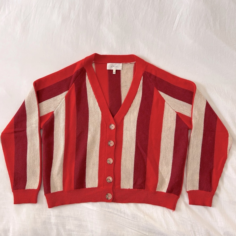 The GREAT baby alpaca varsity cardigan